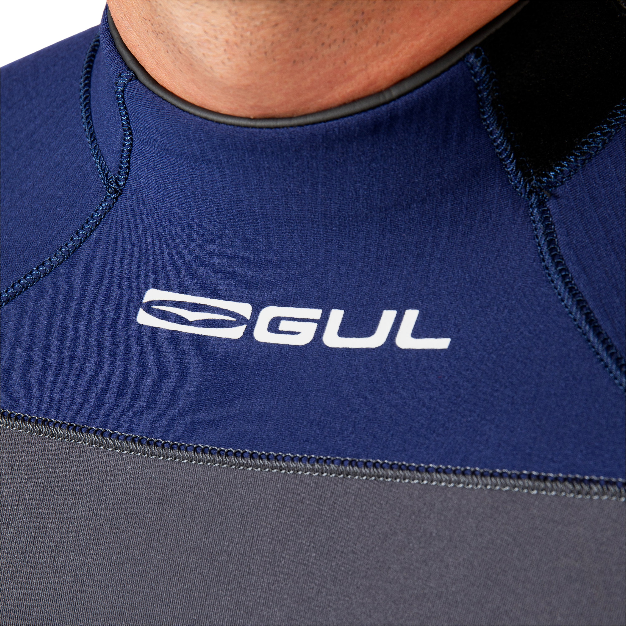 2026 GUL Mens Yulex Flexor 3/2mm Back Zip Wetsuit FX1216 - Grey / Blue